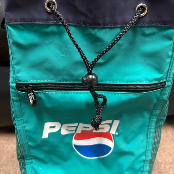 Original Koozie Pepsi Insulated Mesh Beverage Cooler w/Strap Picnic Pockets - Picture 7 of 15